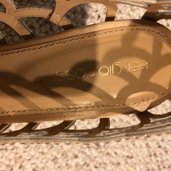 Sergio Rossi Sparkly peep toe heels - Picture 4 of 5